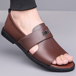 Men's Black Slide Sandals
