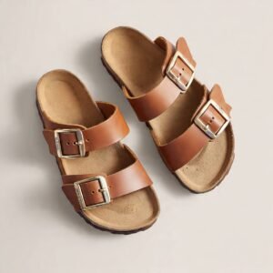 Women's Tan Brown Buckle Gladiator Sandals 38% off